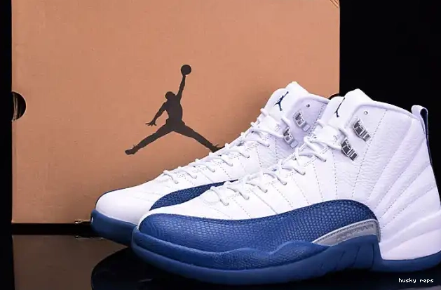 Cheap Husky Jordan mens Air 12 Blue